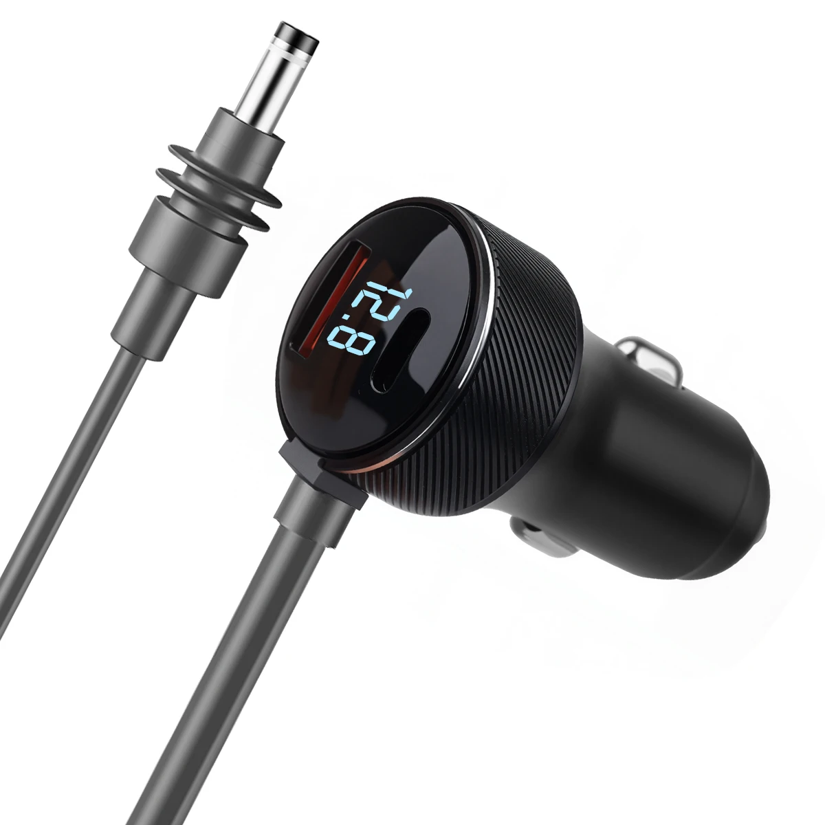 

Pop 3 In 1 For Starlink Mini DC Power Cable Fast Charger Type-C USB Socket Cigarette Lighter With LED Voltmeter Digital Display