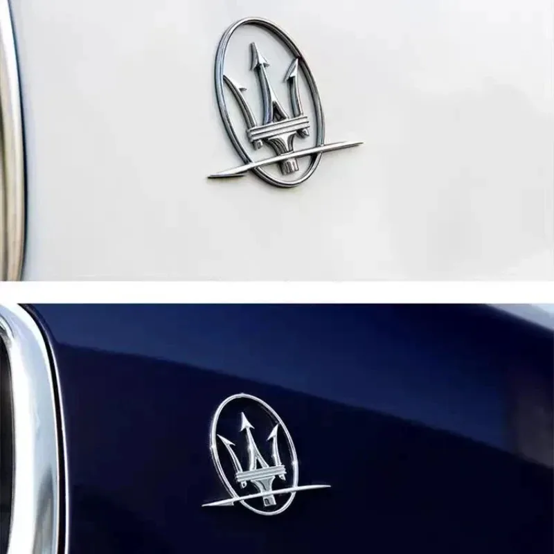 

Car 3D ABS Decals Stickers For Maserati Ghibli Quattroporte Granturismo Levante GT Trunk Body Emblem Badge Decoration Sticker