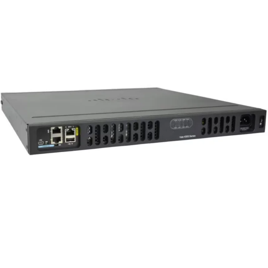 Network Switches  ISR4331/K9 Network Router with 3x GbE Ports 2 NIM + 1 SM Slots 4 GB FLASH AC Power SFP