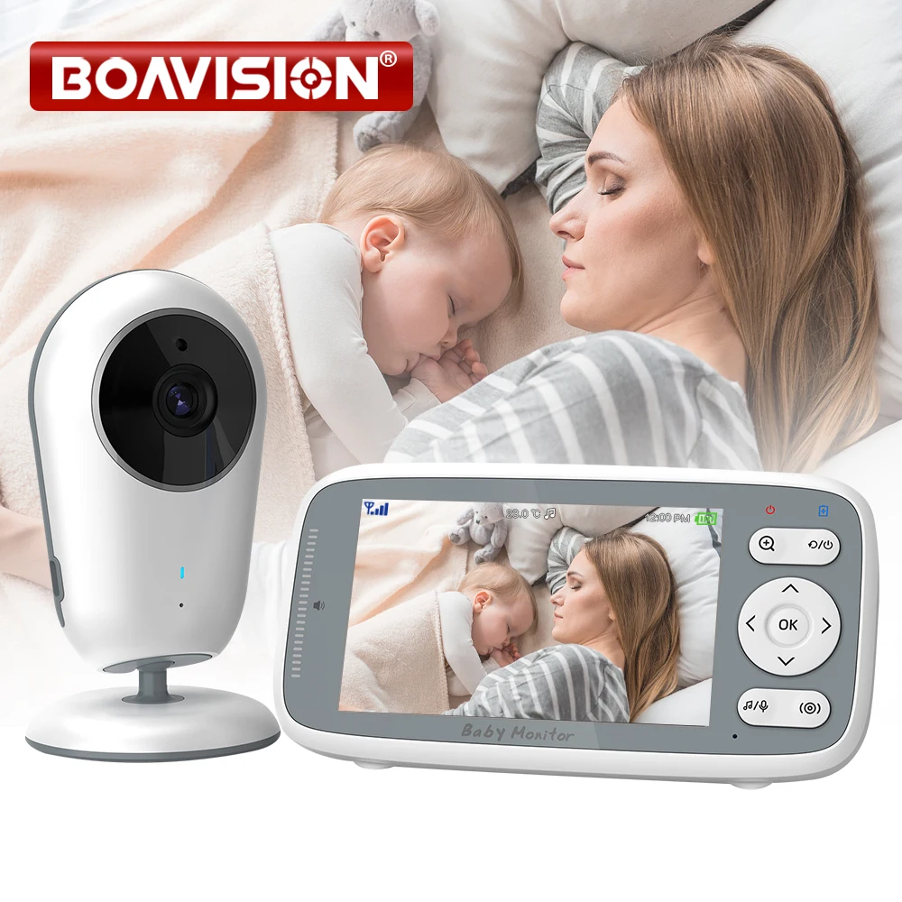 

Видеоняня VB615 с 3-кратным цифровым зумом, 4,0 дюйма, 720P HD
