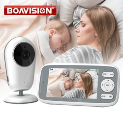 4.0 Inch Video Baby Monitor Camera 3X Digital Zoom Two Way Audio Auto Night Vision 720P HD Security Camera Babysitter VB615