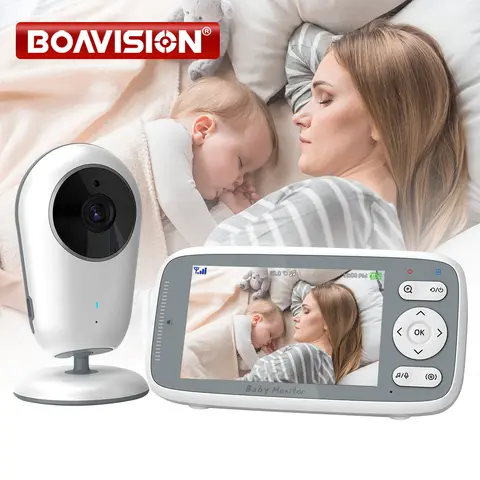 4.0 Inch Video Baby Monitor Camera 3X Digital Zoom Two Way Audio Auto Night Vision 720P HD Security Camera Babysitter VB615