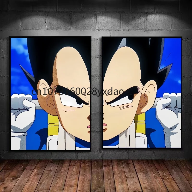 Classic Anime Super Saiyan Vegeta Canvas Painting Art Print Dragon Ball HD Pictures Home Decor Bedroom for Wall Posters Gift