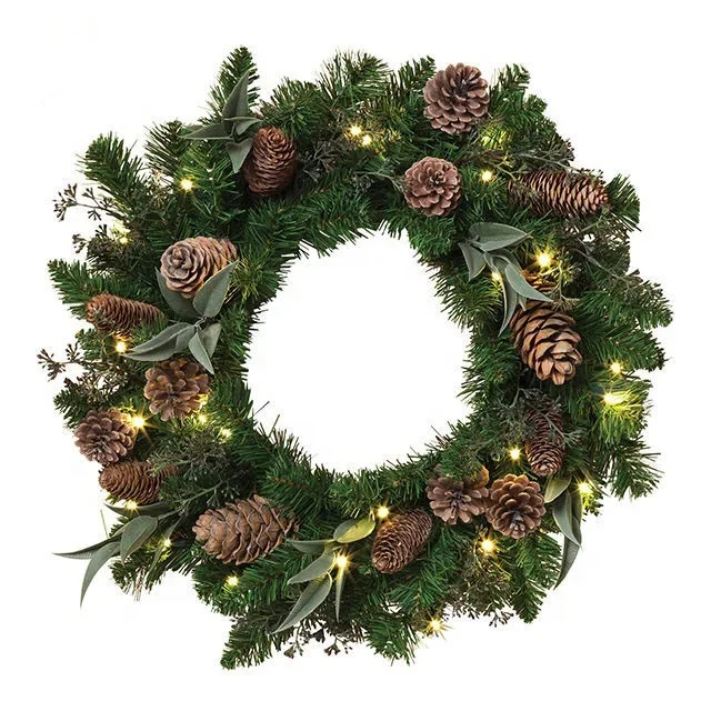 Wall Hanging Ornament Talking Small Christmas Wreath Artificial