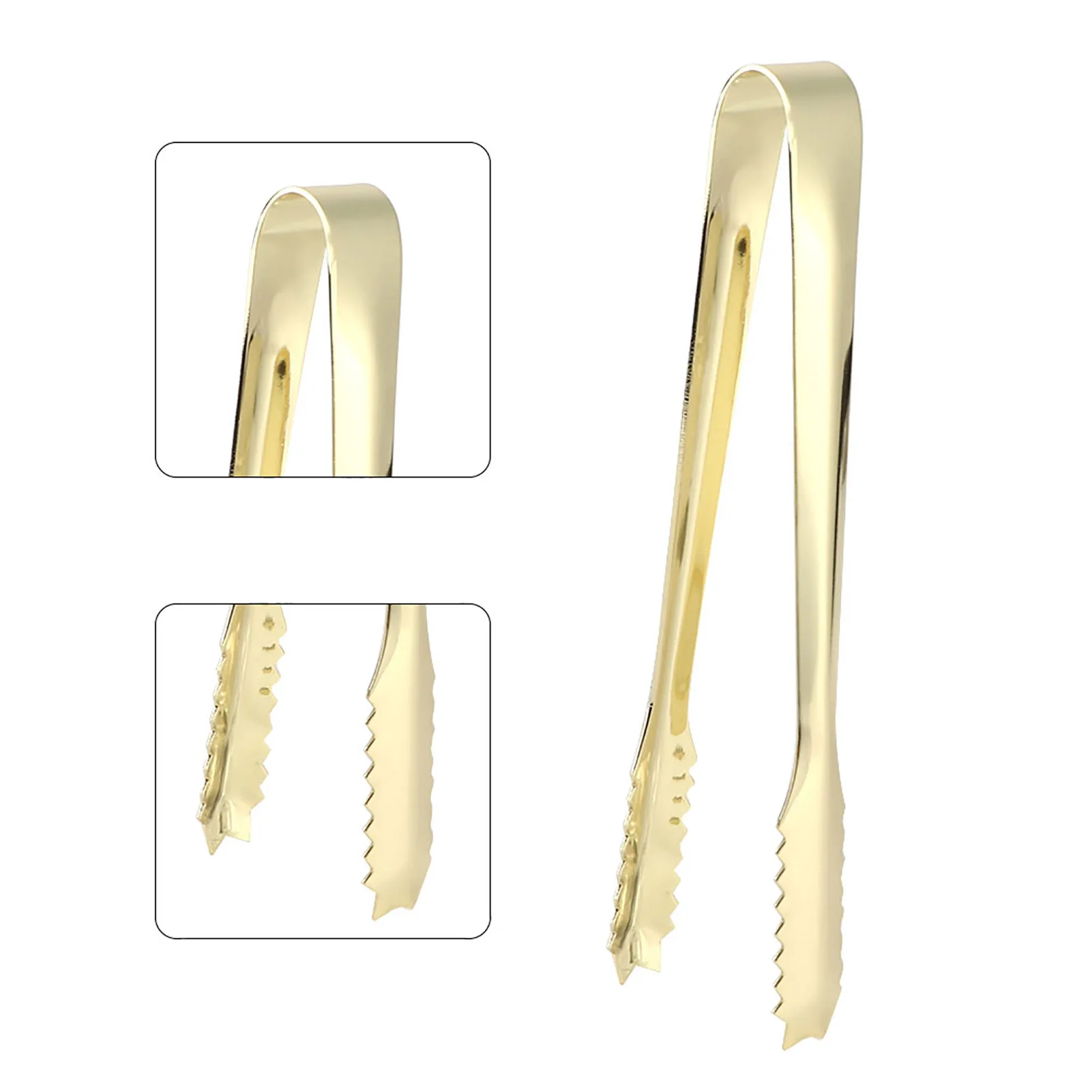 C5 Thickened Clip Multi-Function Barbecue Clip Stainless Steel Ice Pastry Sugar Cooking Clip Clamp Salad Bar Tools Gold Plating