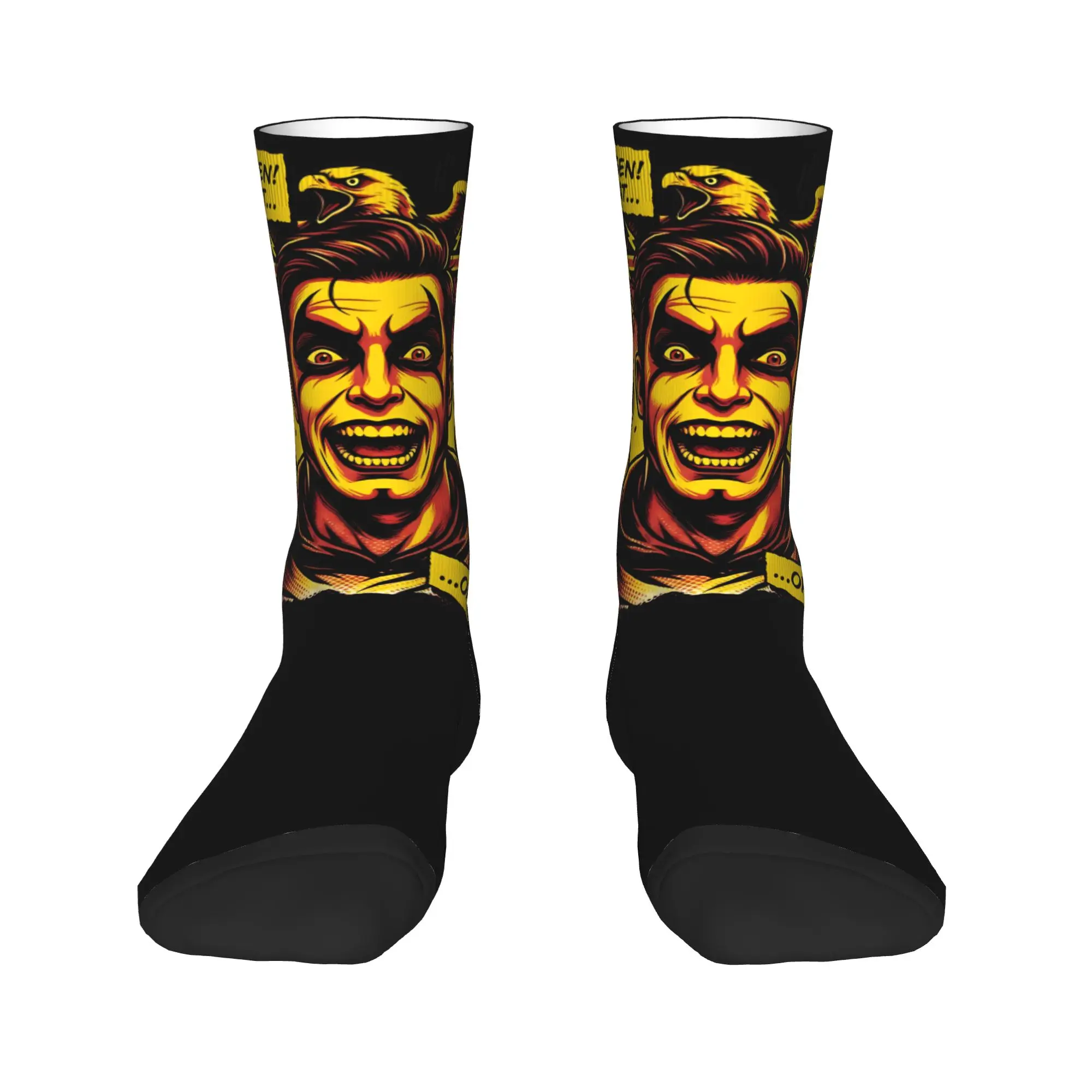 

Women Men Socks Funny Very Nice Very Evil Curse Danhausen Wrestling Stockings Autumn Vintage Socks Design Outdoor Non Slip Socks