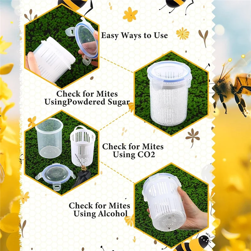 

AB34-Measuring Cup Leakproof Varroa Easy Check Helps Beekeepers Easily Count Andmonitor