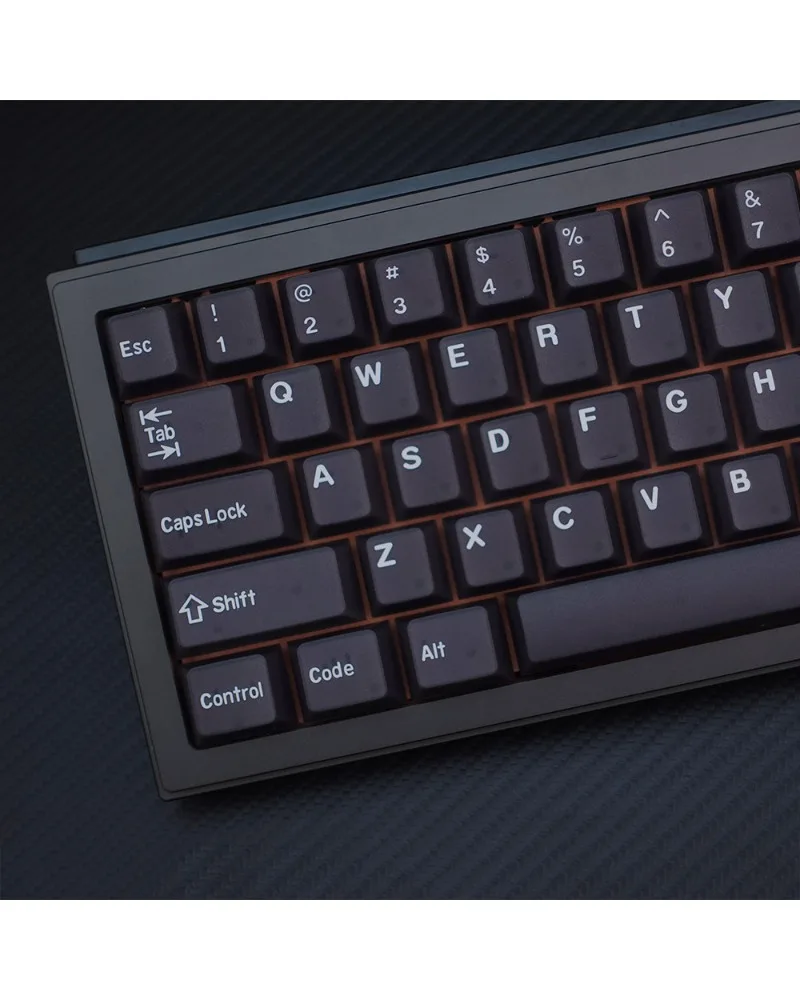 Black transparent keycap mechanical keyboard PBT two-color original factory highly suitable for wooting