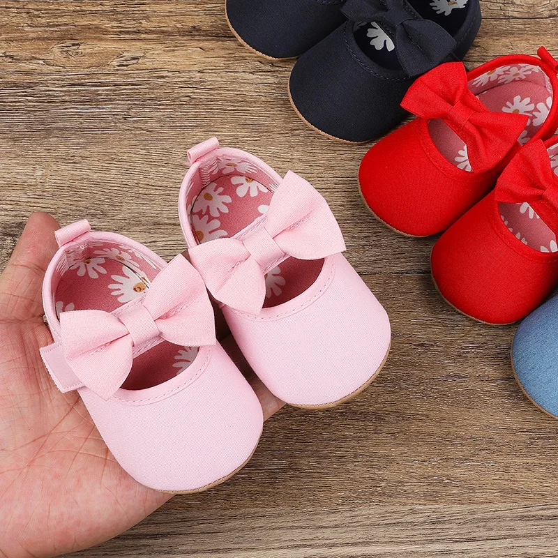 Baby Shoes Spring Summer Toddler Girl Shoe Cute Casual Bow Breathable Non-slip Infant Girls Fashion Princess Shoes