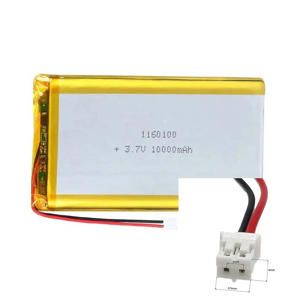 Rechargeable 3.7V 10000Mah 1260100 Lithium Polymer Ion Battery For CAMERA POWER BANK MP3 ELECTRIC TOYS MP103  GPS TABLET