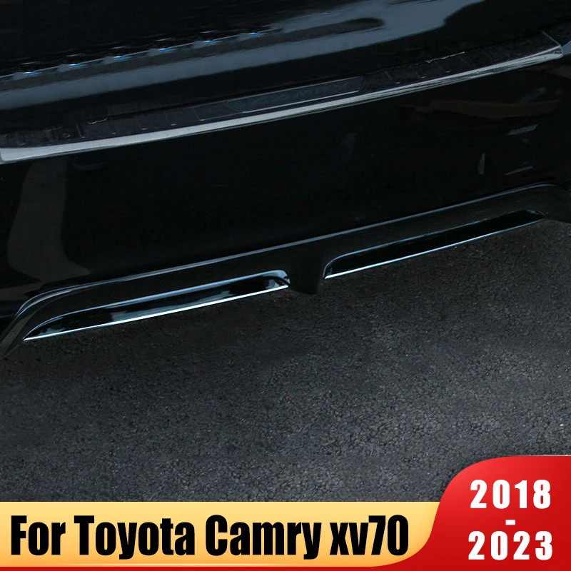 

For Toyota Camry XV70 Hybrid SE XSE 2018-2020 2021 2022 2023 Rear Bumper Trim Strip Car Exterior Decorative Trim Car Accessories