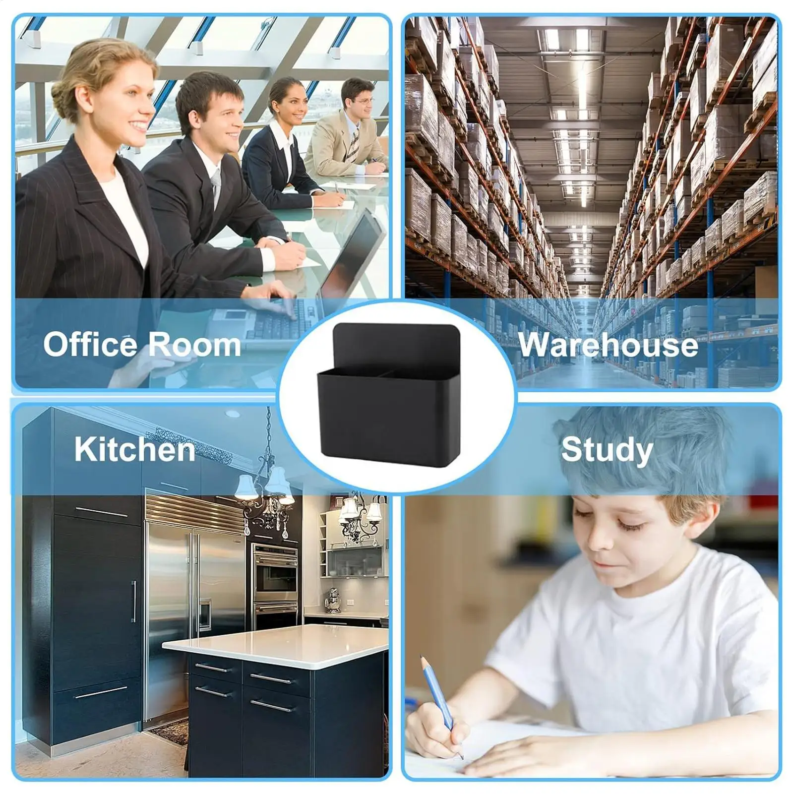Magnetic Pencil Cup Locker Organizer Fridge Pen Holder With Strong Magnets Dry Erase Marker Storage Holder for home