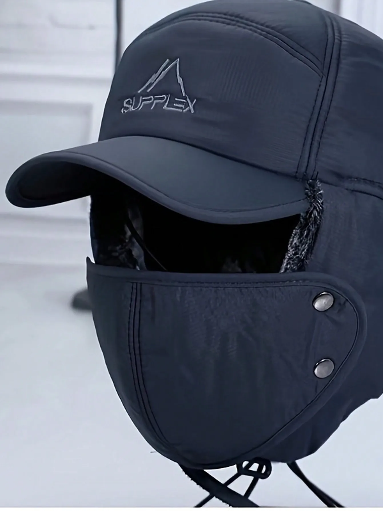 شتاء جديد قبعات الموضة الرجال السفر في الهواء الطلق ركوب قناع الباردة لي فنغ قبعة بالإضافة إلى المخملية مبطن الدافئة حماية الأذن قبعة شمال شرق.