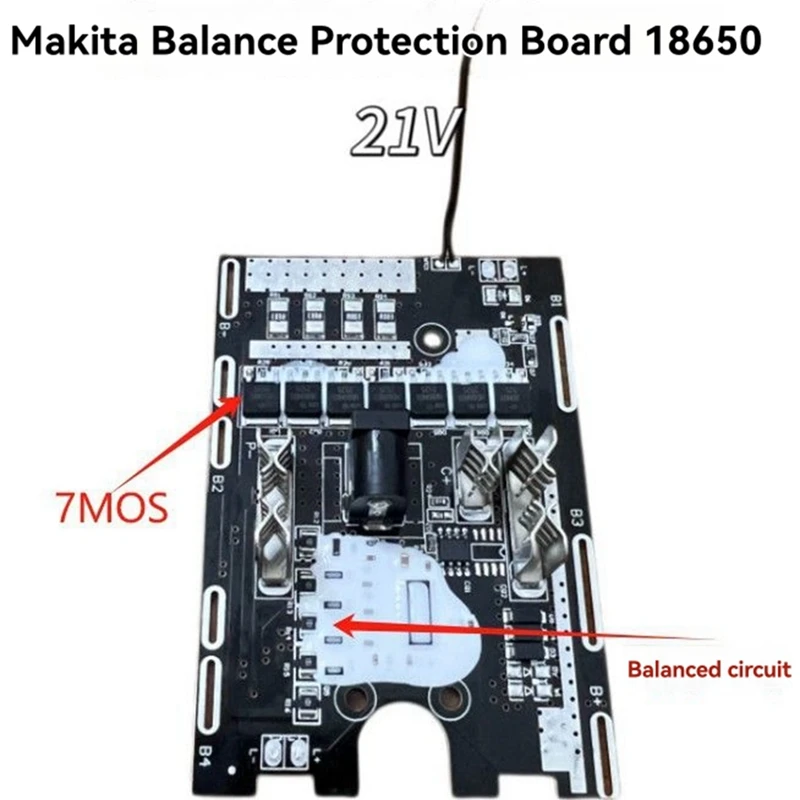 Battery Protection Board with Equalizer Circuit for 18650 Power Tool 21V Battery Pack Protection Circuit Board-ABWO