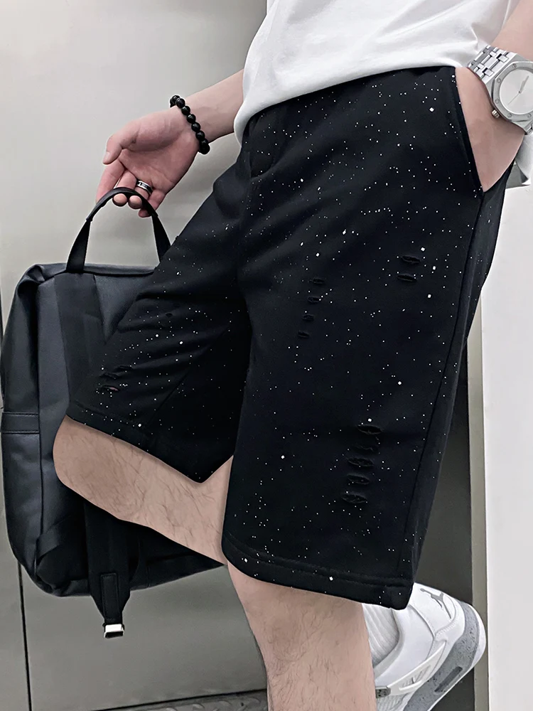 2025 New Korean High-end Gypsy Shorts Summer Fashion Trendy Men's Versatile Thin Breathable Five-point Pants