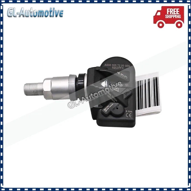 세트 (4) TPMS A0009057205 BMW 메르세데스-벤츠 W177 W247 W206 C118 C257 W213 C238 H247 V295 H247 433MHZ 용 타이어 압력 센서