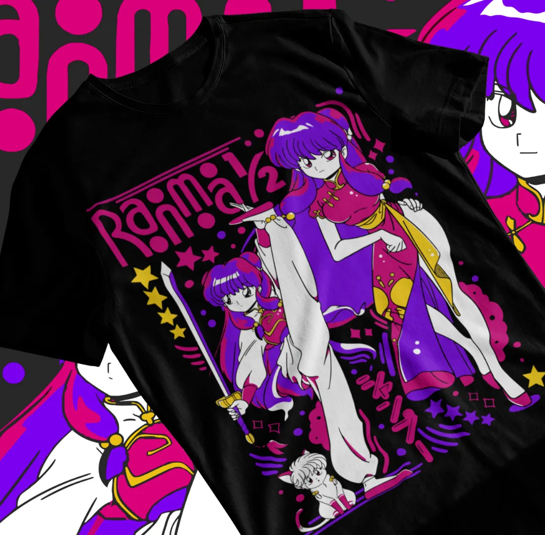 

Ranma 1/2 Rumiko Takahashi Shampoo Manga Strip Anime T-Shirt Soft Tee All Sizes