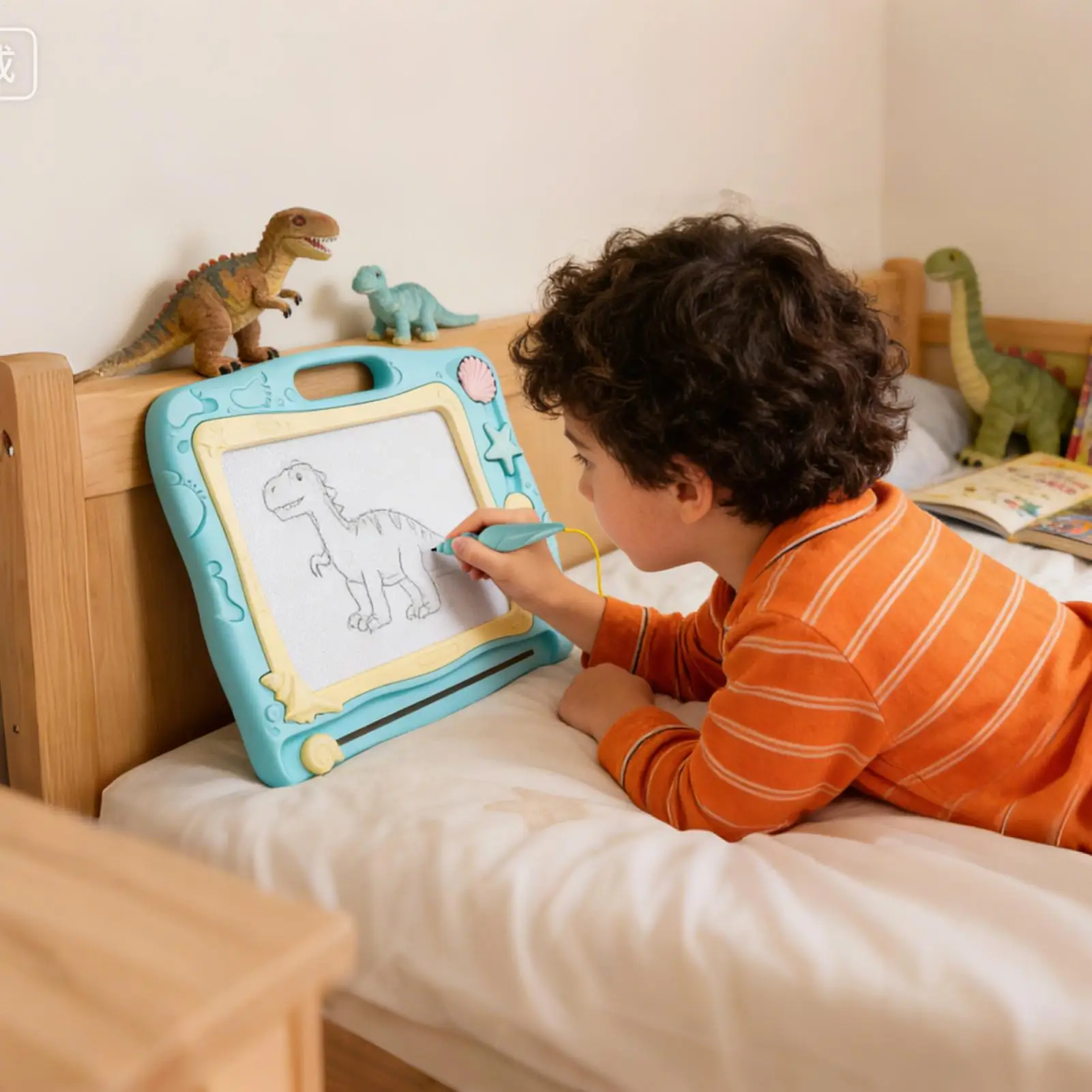 어린이 자석 그림판 쓰기 패드 & 색칠 낙서 장난감 펜과 스탬프 포함 교육용 낙서 아트 세트 최고의 어린이 선물