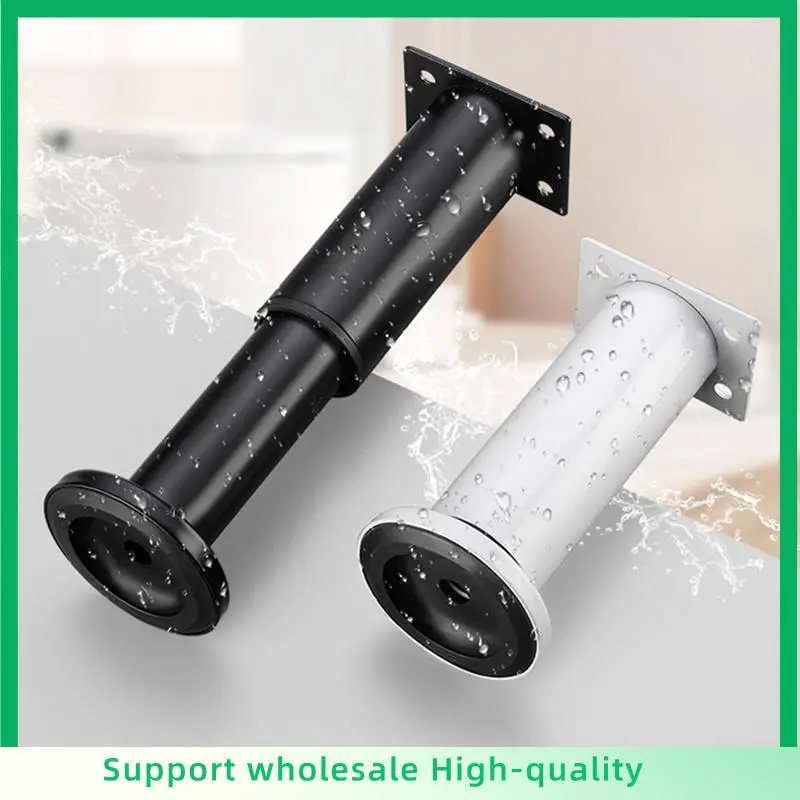 

ABSF 4 PCS Adjustable Height Furniture Support Legs [With Screws] 3.15-4.72 Inch For Bed Frame/Bed Center Slat