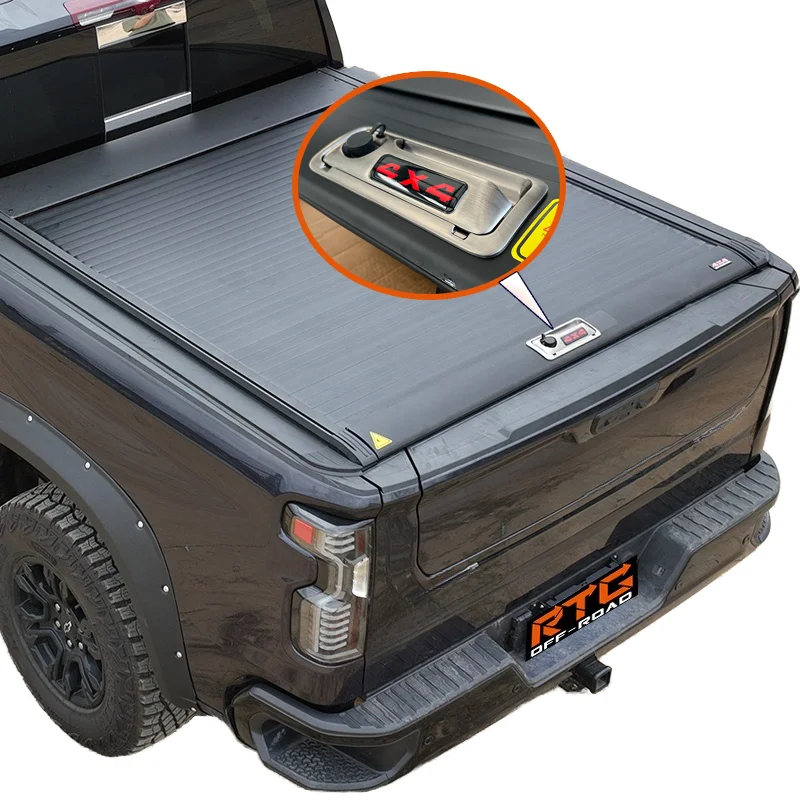 

Factory Direct Sale Retractable Pickup Truck Bed Tonneau Cover Roller Lid Tonneau Cover for tacoma 2024 Hilux