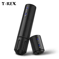 T-Rex Tattoo Pen Machine Cordless Rotating Tattoo Gun Smart Display 2 Replaceable Batteries 2000mAh - For Tattoo Artists