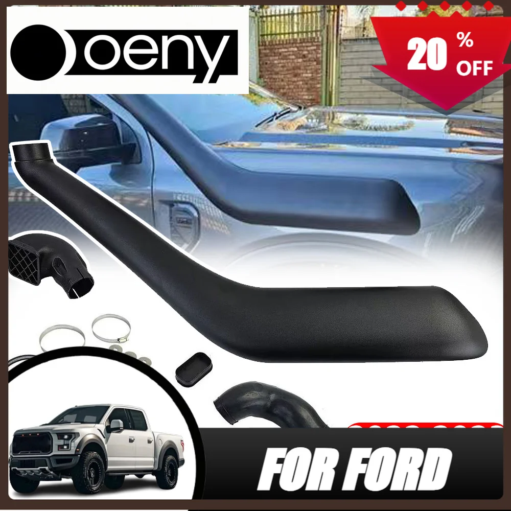 Ajuste para piezas de coche, Kit de snorkel de entrada de aire Ford Ranger T9 Xl Xlt Wildtrack 2022 2023 2024, tubo de flujo de aire de snorkel 4X4, accesorios para automóvil