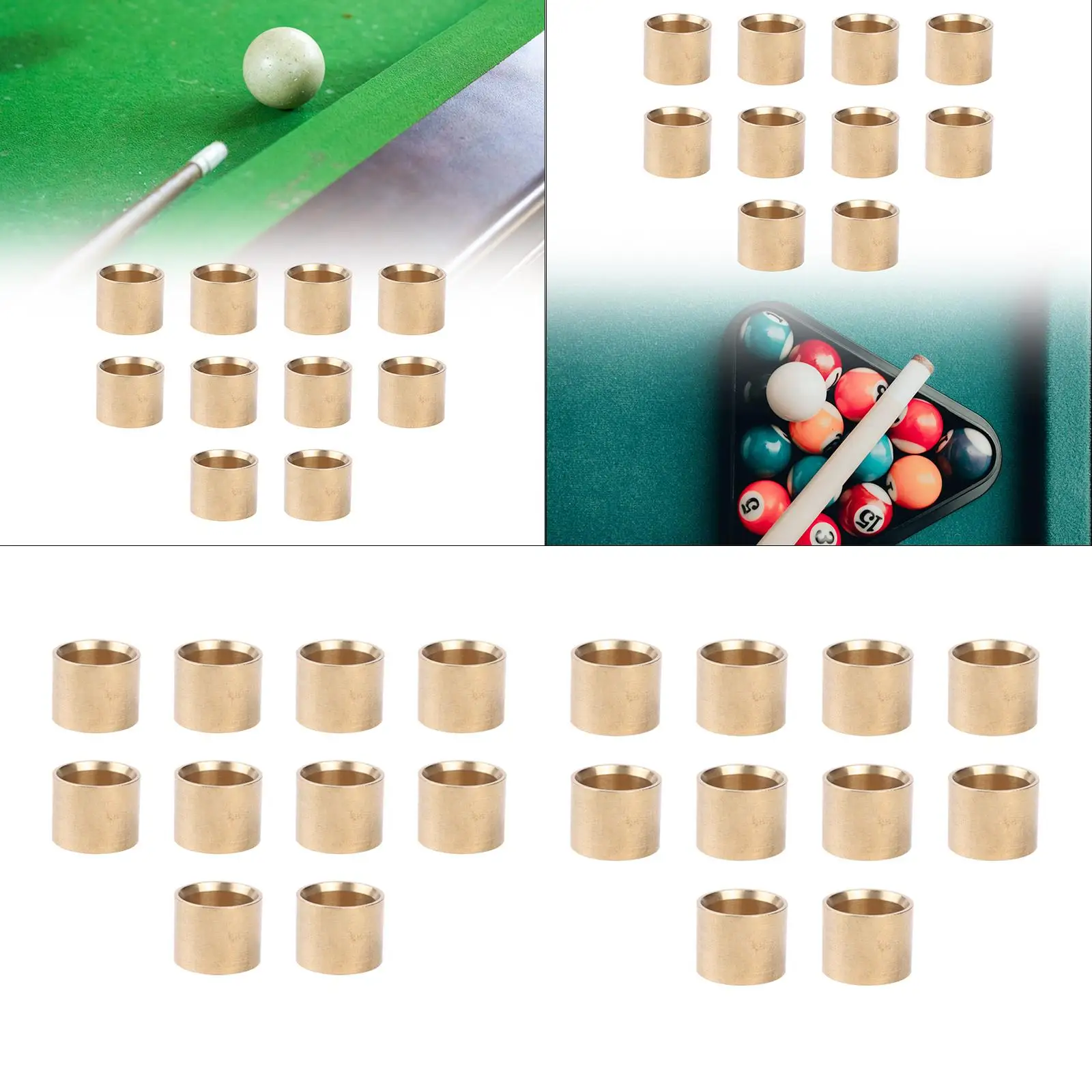 

10-компонентный наконечник для бильярдного кия, наконечник для бильярдного кия, портативные легкие аксессуары для ремонта бильярдных клюшек,