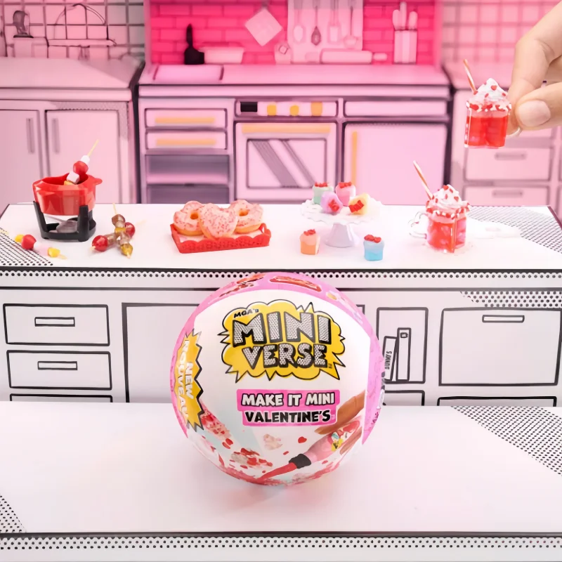 

Миньорис День святого Валентина, ограниченная серия, десертный шар, сделай сам, День святого Валентина, сюрприз, слепая коробка, мини-мяч, новый подарок, продукт на складе