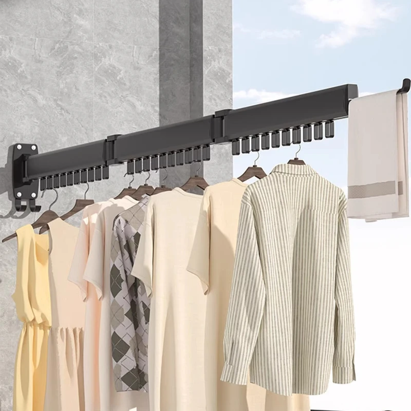 

Invisible Drying Rack, Balcony, Bay Window, Transformation, Telescopic Quilt, Foldable Indoor Home