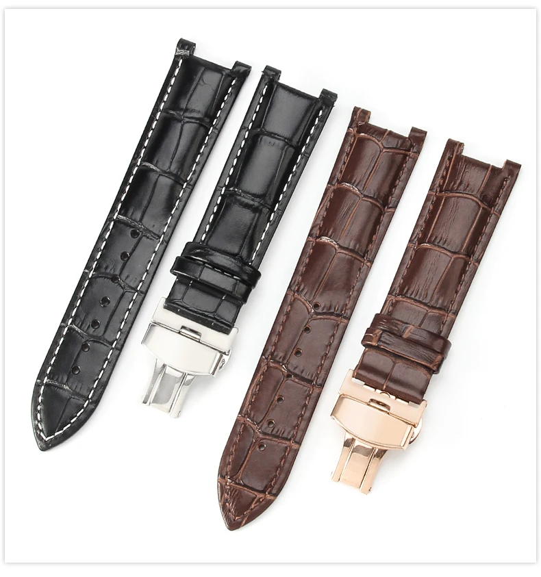 Sweatproof Odorless Genuine Cowhide Watchbands for Gucci GC Guess Ya133309 GC1333 GC1335 YA1332 Breathable Strap 20x11 22x13mm