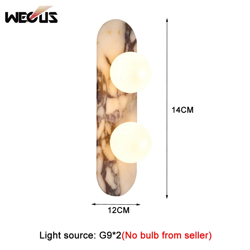 

New Vintage Marble LED Wall Sconce - Elegant Decorative for Entryway, Corridor, Bedroom Bedside & Living Room Wall Light
