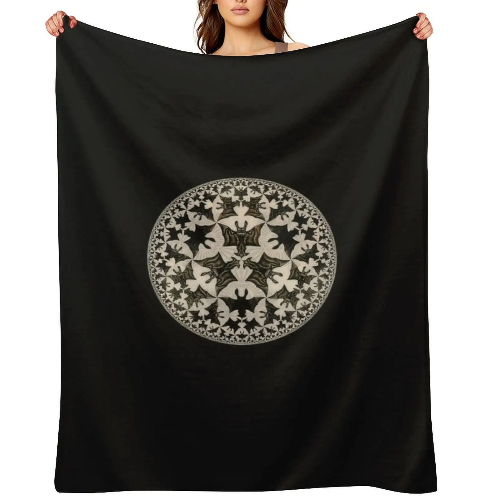 

Angels & Demons MC Escher Premium Throw Blanket Softest Summer manga Personalized Gift Blankets