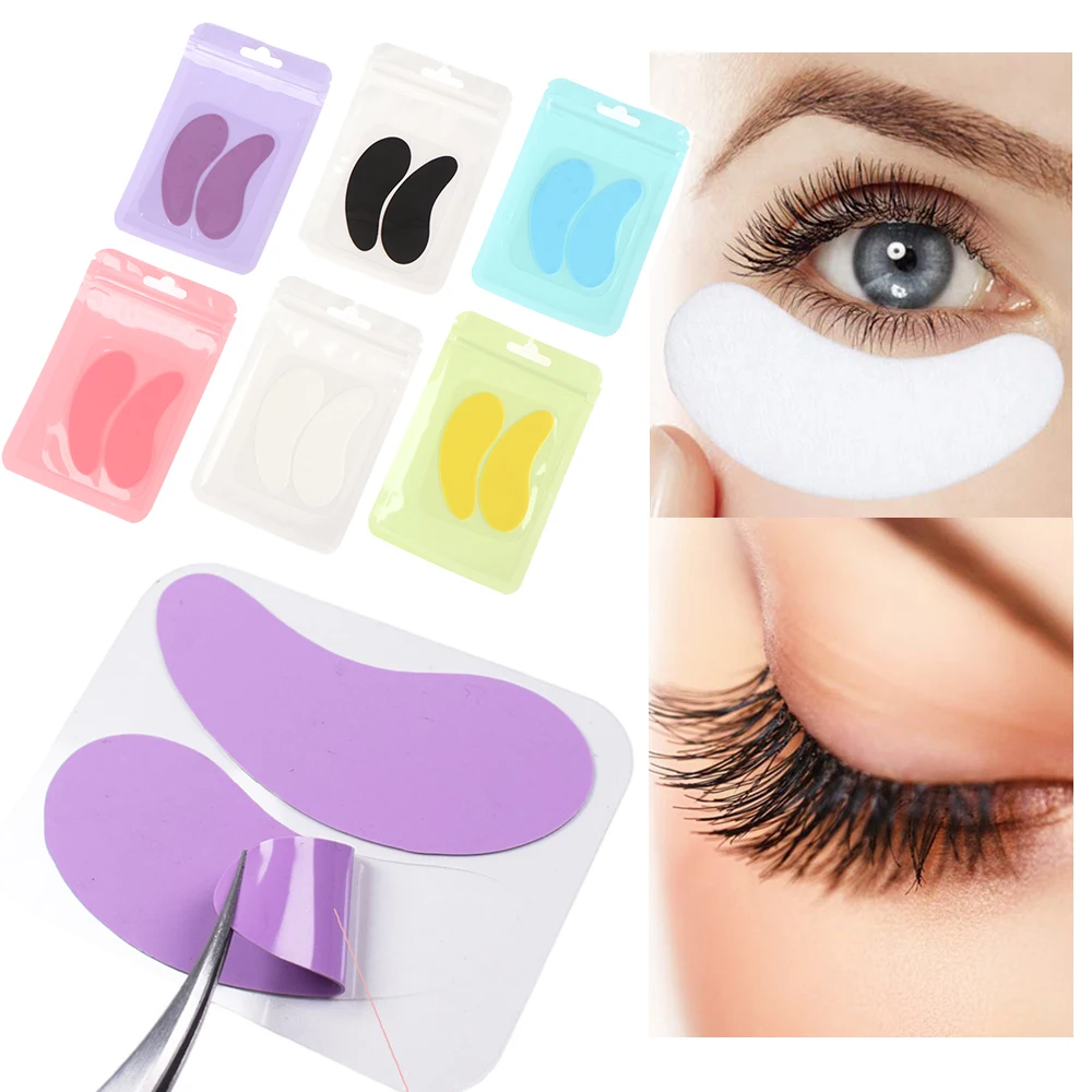 Eyelash Patchehes Reusable Silicone Under Eye Pads Eyelash Perm Rods Lash Lift Eye Sticker Eyelash Extension Patch Makeup Tools