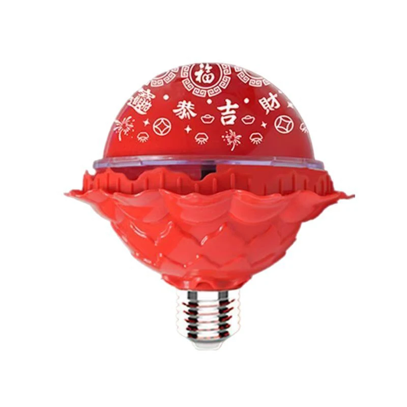 "فانوس فورتشن لشخصية فو، لمبة شخصية فو دوارة بسبعة ألوان لمهرجان الربيع، لمبة متغيرة الألوان.