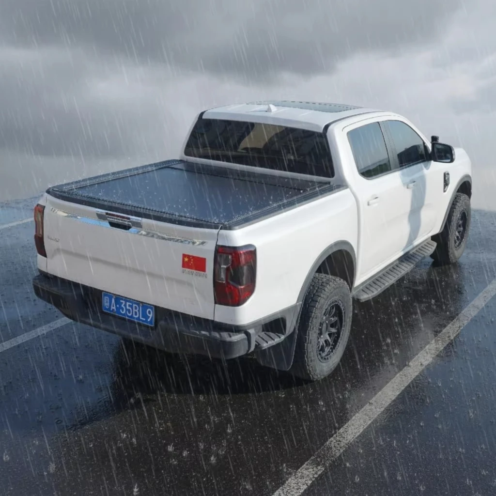 

Aluminium Manual Roller Shutter Bed Pickup Truck Tonneau Cover Ford Ranger Wildtrak T8 T9 Maverick Retractable Waterproof