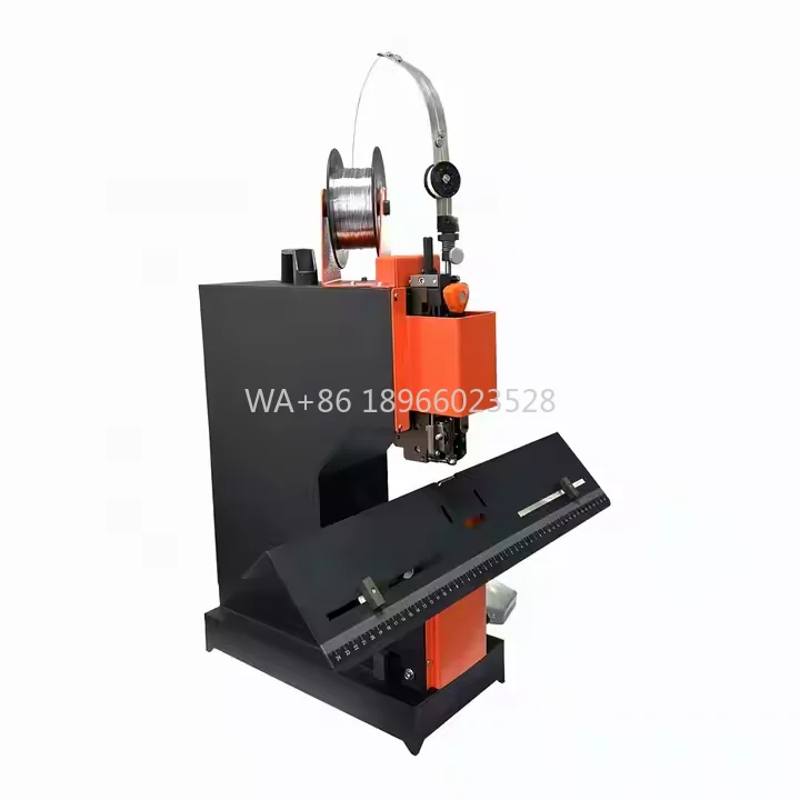 QK-W01 Electric Single Head Flat Binding Saddle Stitching Wire Booklet Binding Machine