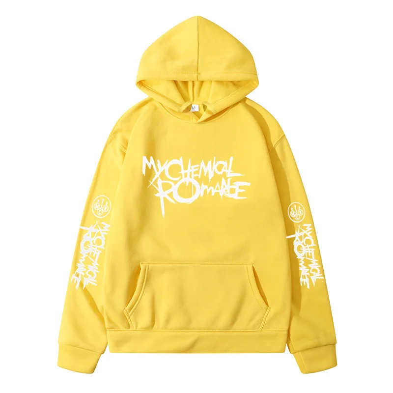 My Chemical Romance Mcr Band Printed Casual Sweatshirt Men\'s And Women\'s Same High Quality Fashion Loose Oversized Hoodie