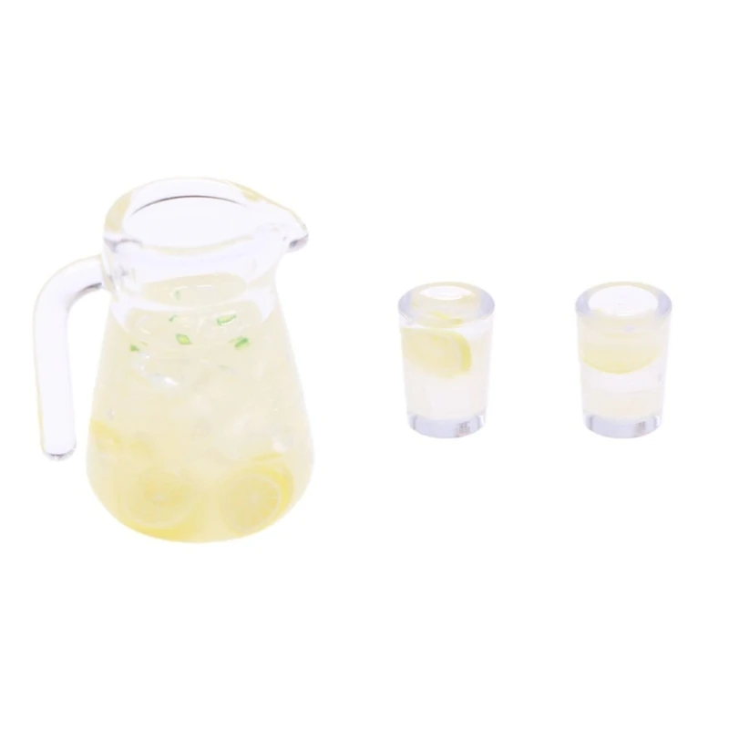 

M89C Resin Mini Lemon Drink Model Dollhouses Furniture For Creative Scene Arrangements