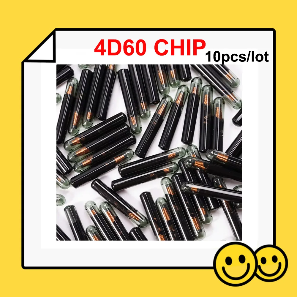 10pcs/lot 4D60 4D 60 Car Key Chip For Ford 4D ID60 Glass Transponder Chip For Ford