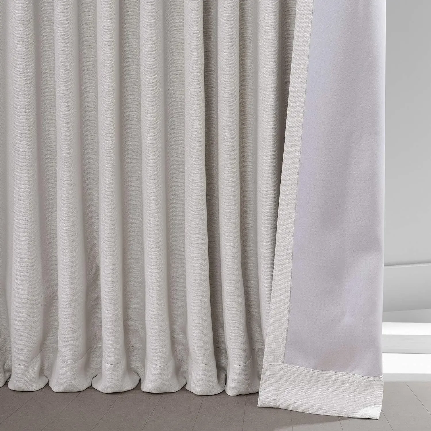 Half Price Drapes Faux Linen Room Darkening Curtains - 84 Inches Long Extra Wide Luxury Linen Curtains for Bedroom & Living