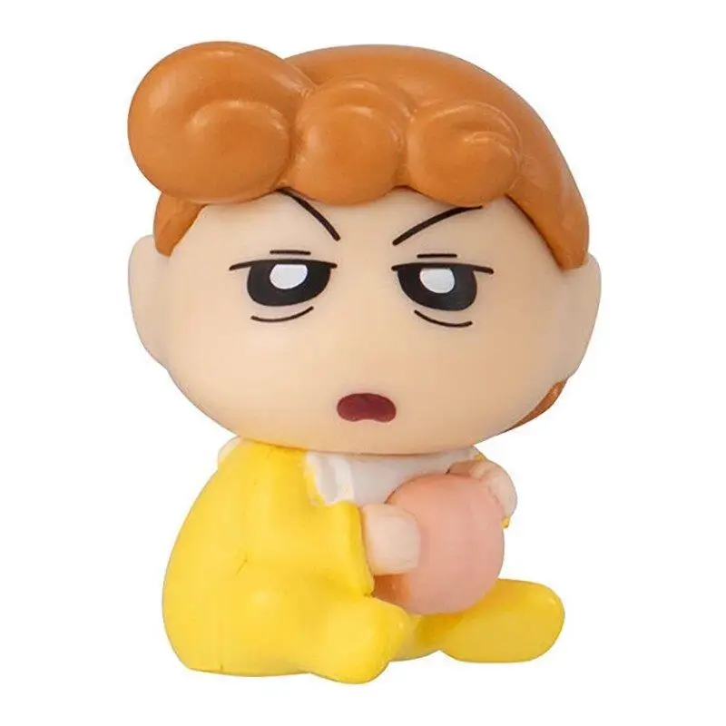 Bandai Gashapon Crayon Shin Chan Detective Style Ornament Vol 3 Action Kamen Atsushi Himawari Figures Toy Gift for Kid Mobility