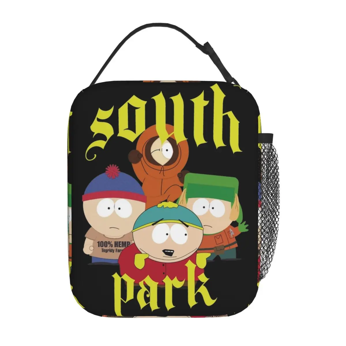 souths-parks-saco-de-almoco-isolado-dos-desenhos-animados-stan-cartman-kenny-recipiente-de-refeicao-saco-termico-tote-lancheira-faculdade-piquenique-saco-de-comida