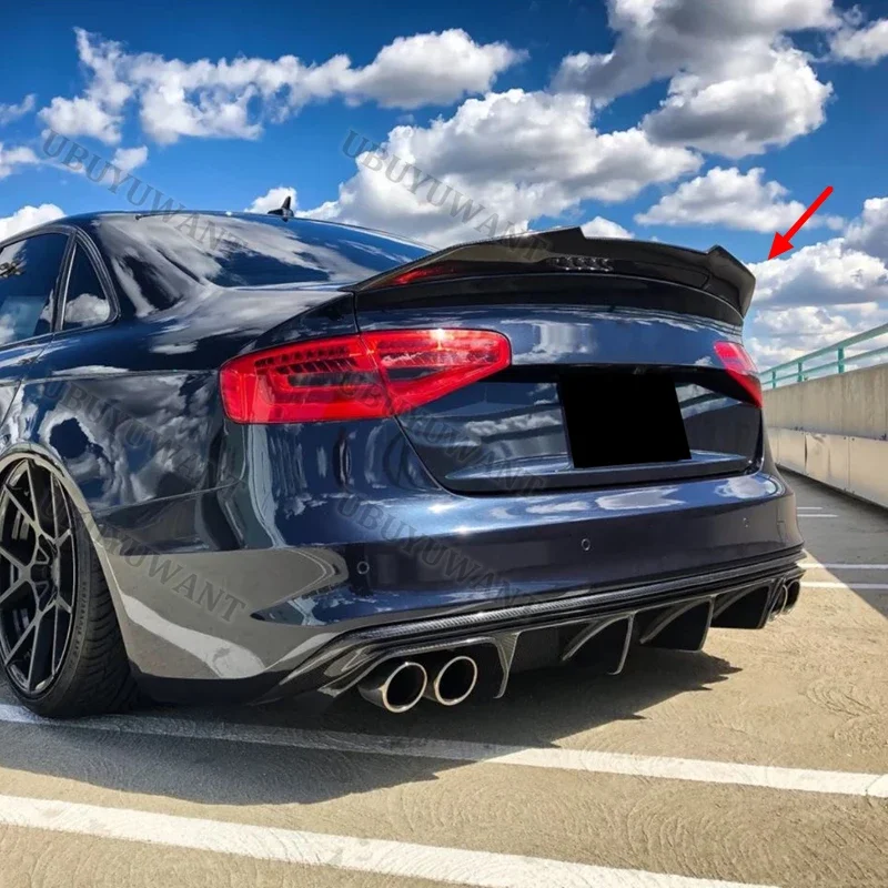 Für Audi A4 B8.5 2013-2016 PSM-Style Carbon-Heckflügel Spoiler (nur für A4)