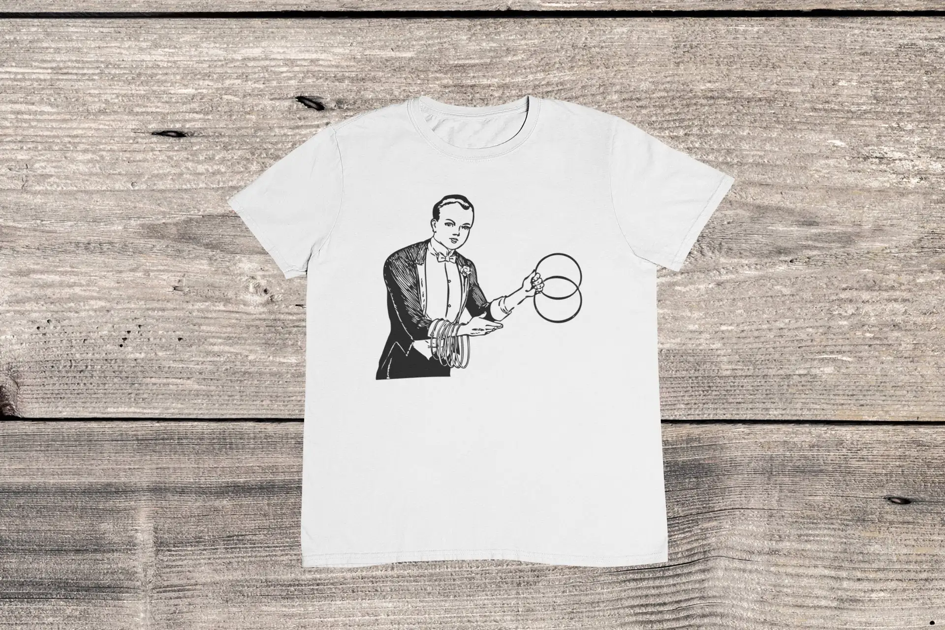 Vintage Circus Juggler T Shirt Retro Illustration Art