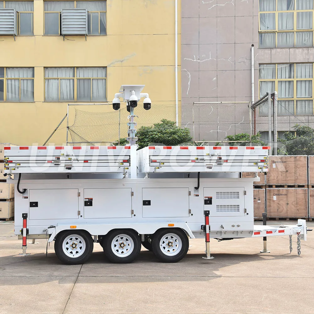 

Large Capacity Solar Trailer Light Tower Mobile Charging Station