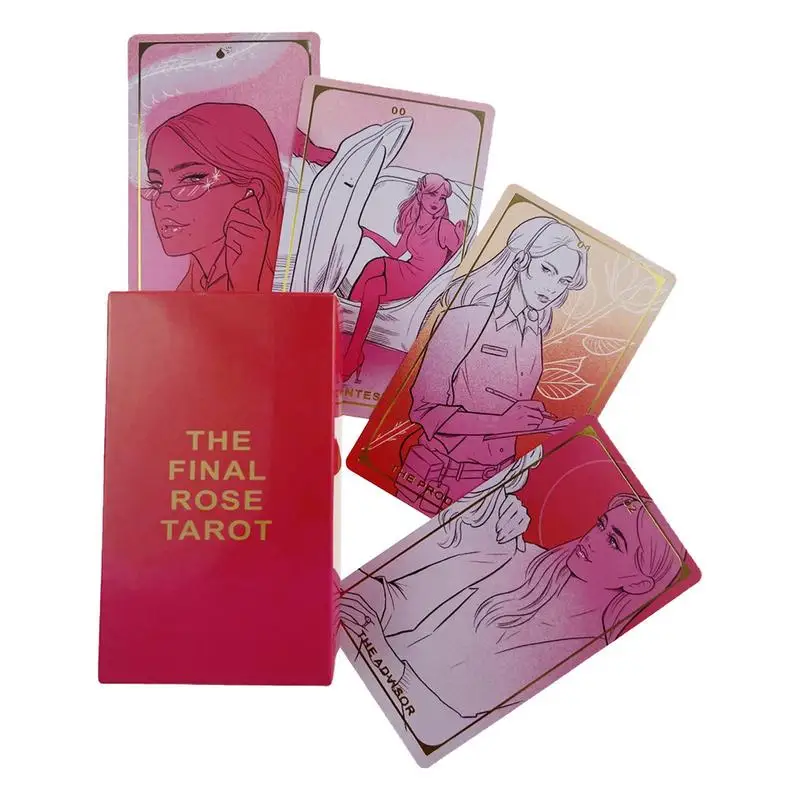 Tarot Cards For Divination Personal Use Tarot Deck Full English  Final Rose Tarot Cards English Version Divination Fate Game