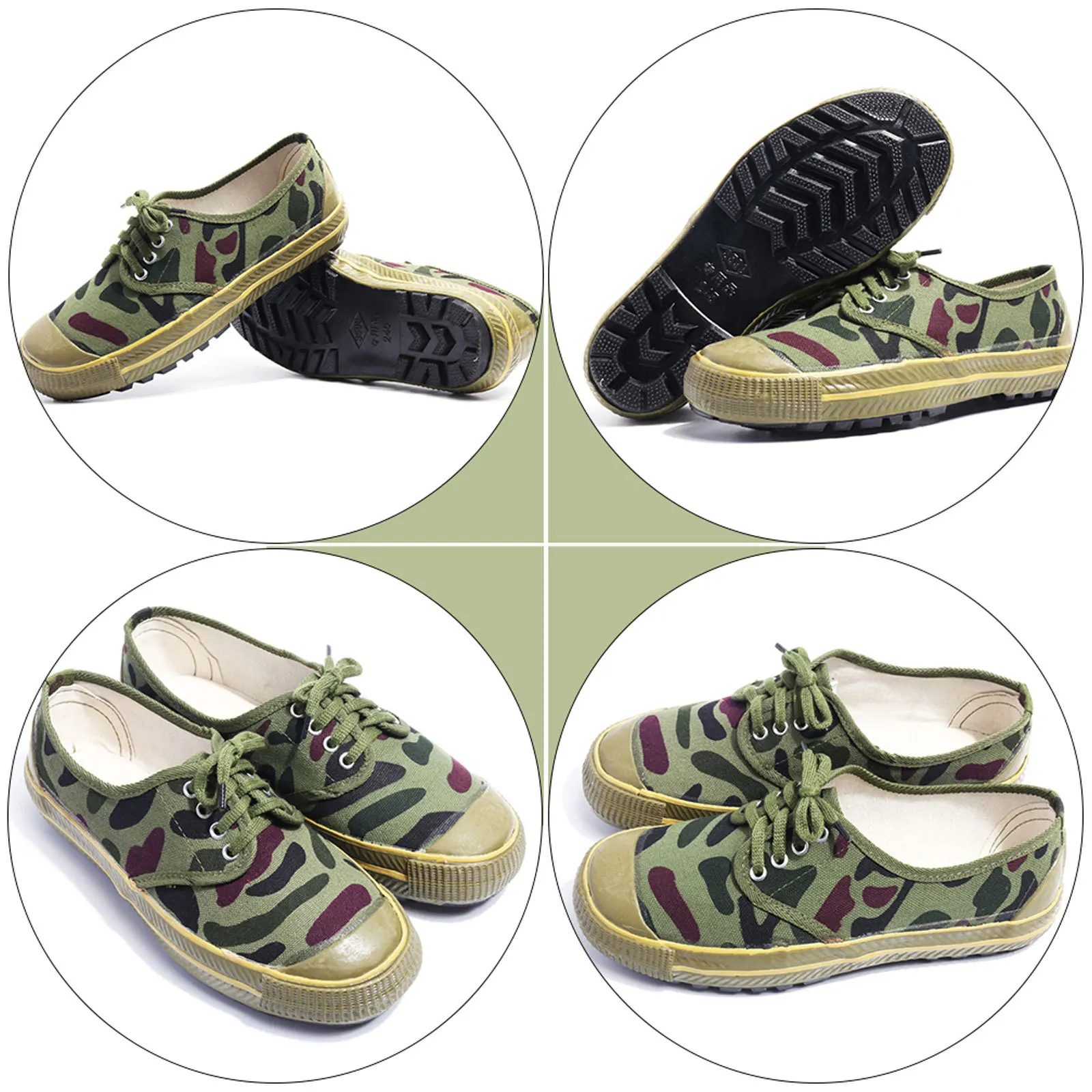 

1Pair Anti-Skid Rubber Sole Shoes for Men Premium Lightweight Camouflage Training Sneakers Breathable Comfortable Running