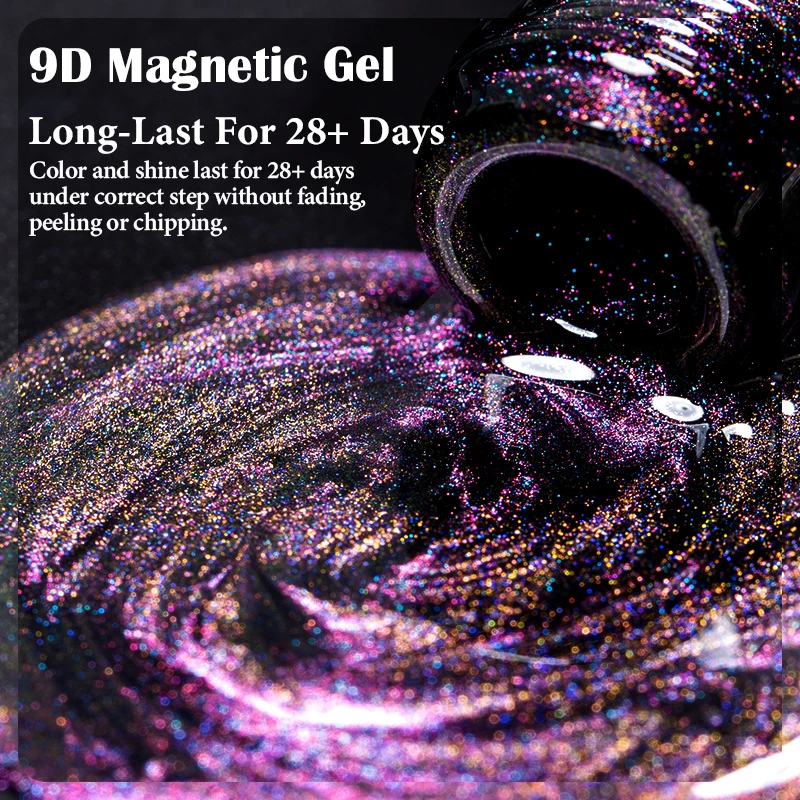 12 قطعة 9D قوس قزح القط المغناطيسي هلام مسمار مجموعة طلاء الأظافر غالاكسي بريق تأثير شبه دائم نقع قبالة UV هلام الورنيش قاعدة معطف فوقي DIY بها بنفسك