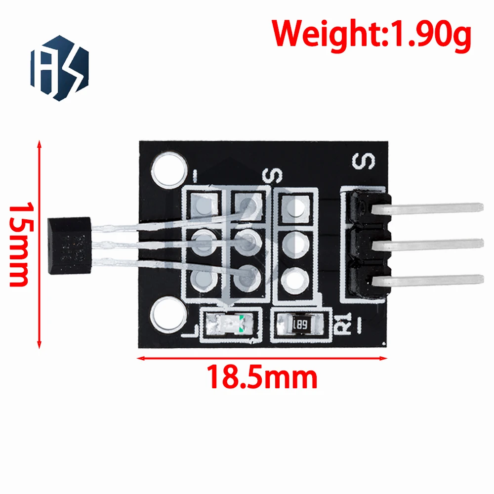 KY-003 A3144 Papan Kerja Modul Sensor Magnetik Aula Standar