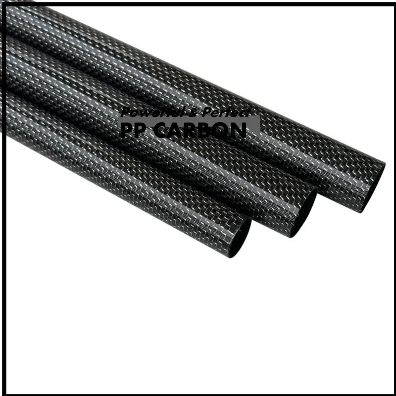 2pcs/lot 500mm Carbon Fiber Tube Silver OD 6-30mm for RC Airplanes Parts 3K High Strength Hardness Composite Material